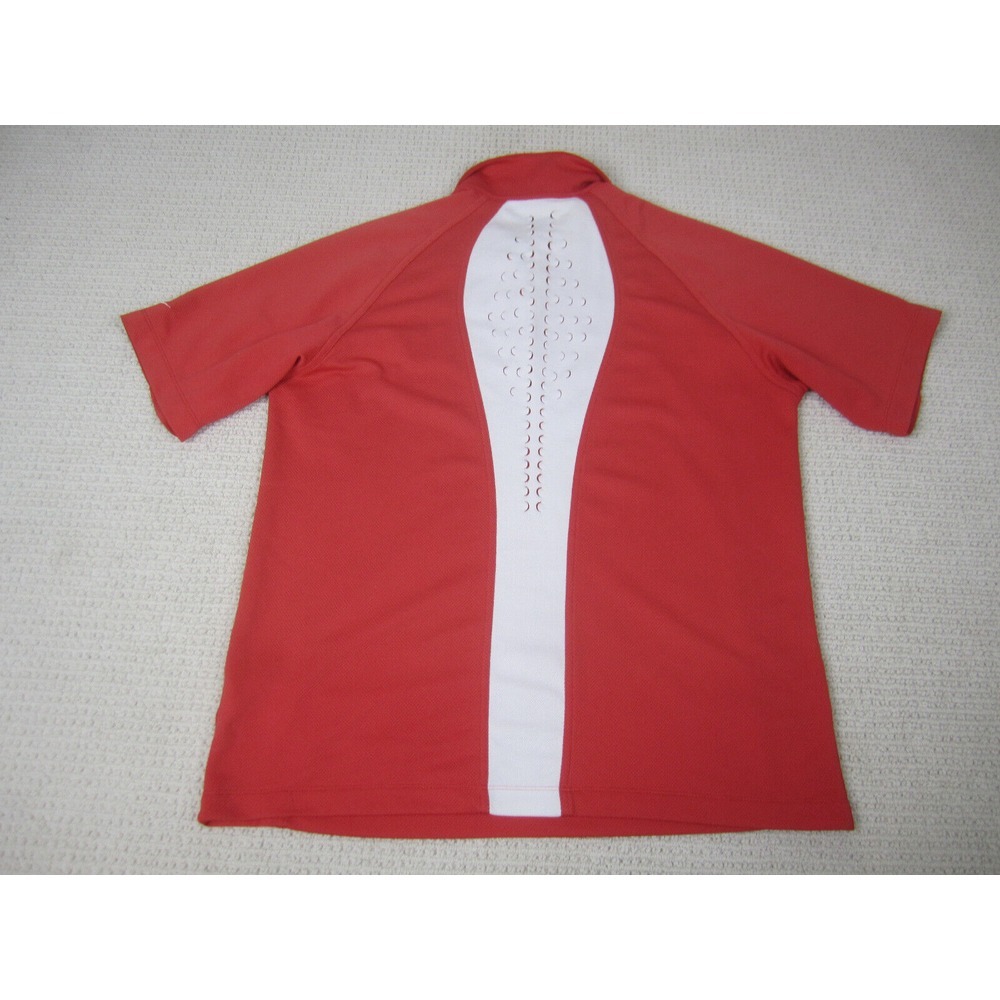 Nike Shirt Mens Large Orange Golf Golfer Performance Polo Casual Short Sleeve - Picture 9 of 13